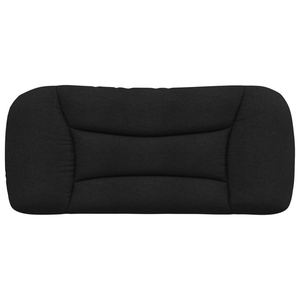 Kopfteil-Kissen "Hvar" Schwarz 90 cm Stoff