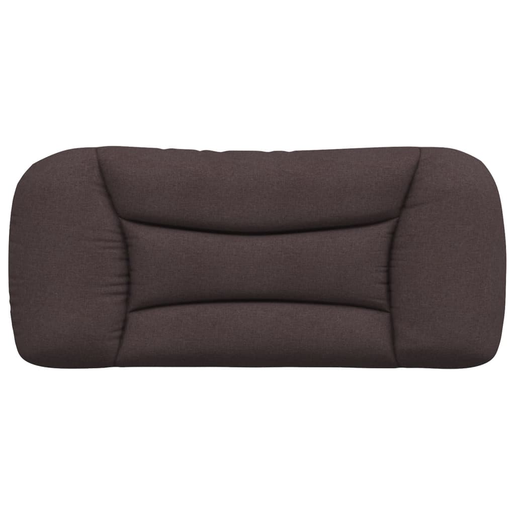 Kopfteil-Kissen "Hvar" Dunkelbraun 90 cm Stoff