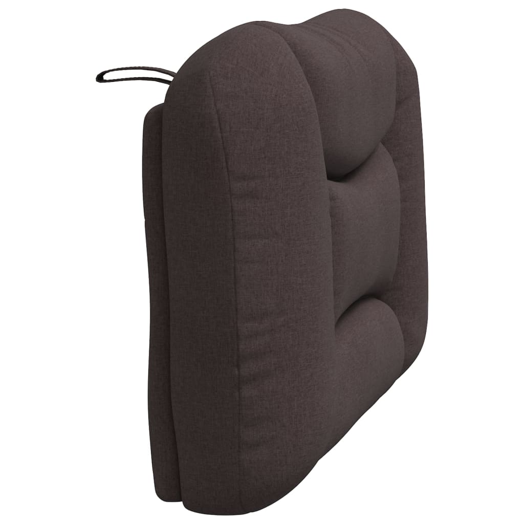 Kopfteil-Kissen "Hvar" Dunkelbraun 90 cm Stoff
