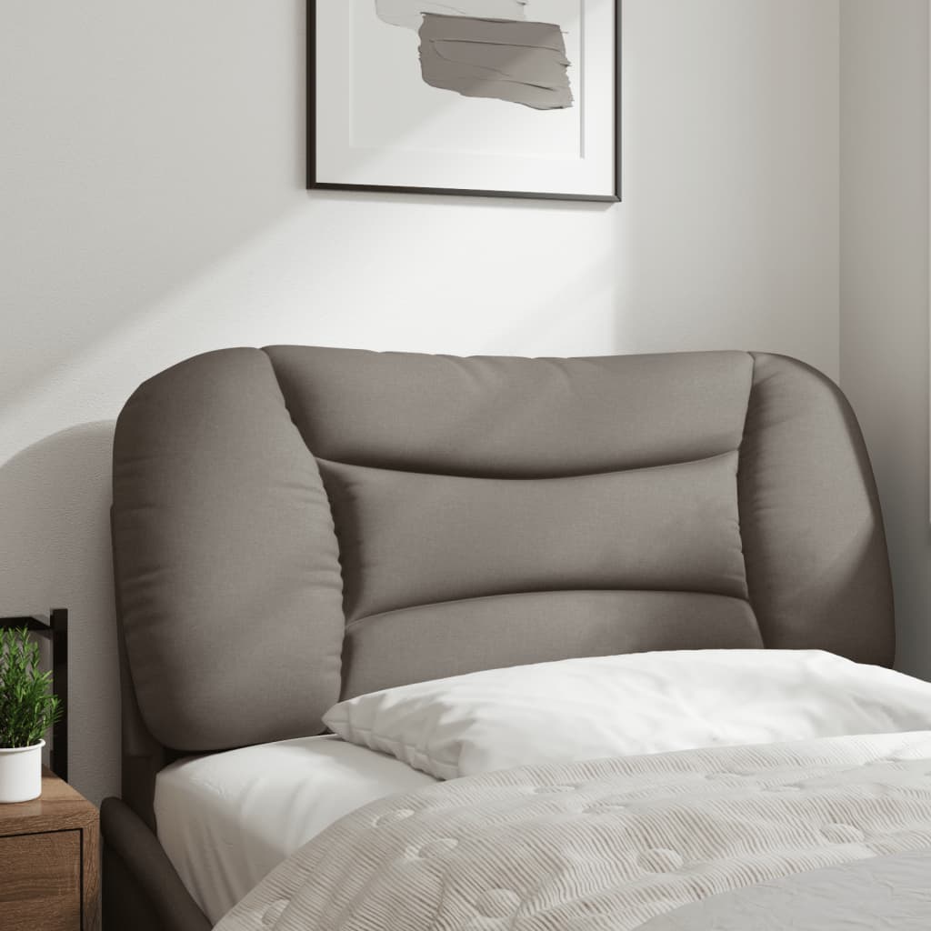 Kopfteil-Kissen "Hvar" Taupe 90 cm Stoff