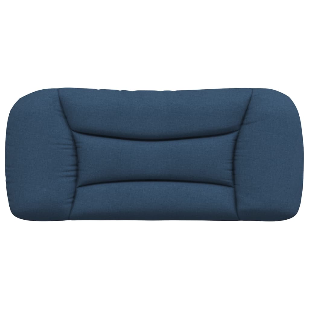 Kopfteil-Kissen "Hvar" Blau 90 cm Stoff