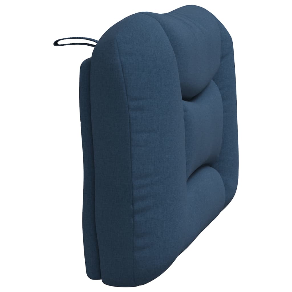 Kopfteil-Kissen "Hvar" Blau 90 cm Stoff