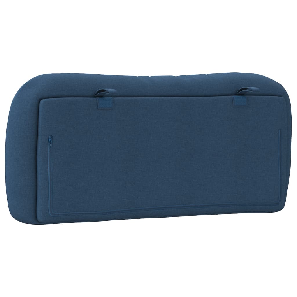 Kopfteil-Kissen "Hvar" Blau 90 cm Stoff