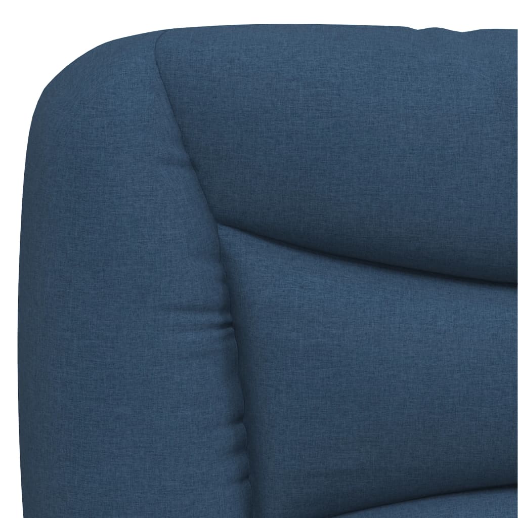 Kopfteil-Kissen "Hvar" Blau 90 cm Stoff