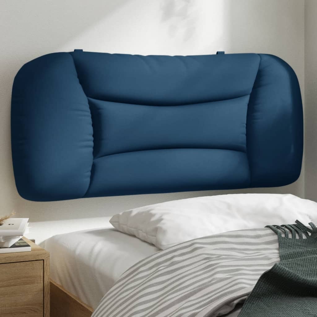 Kopfteil-Kissen "Hvar" Blau 90 cm Stoff