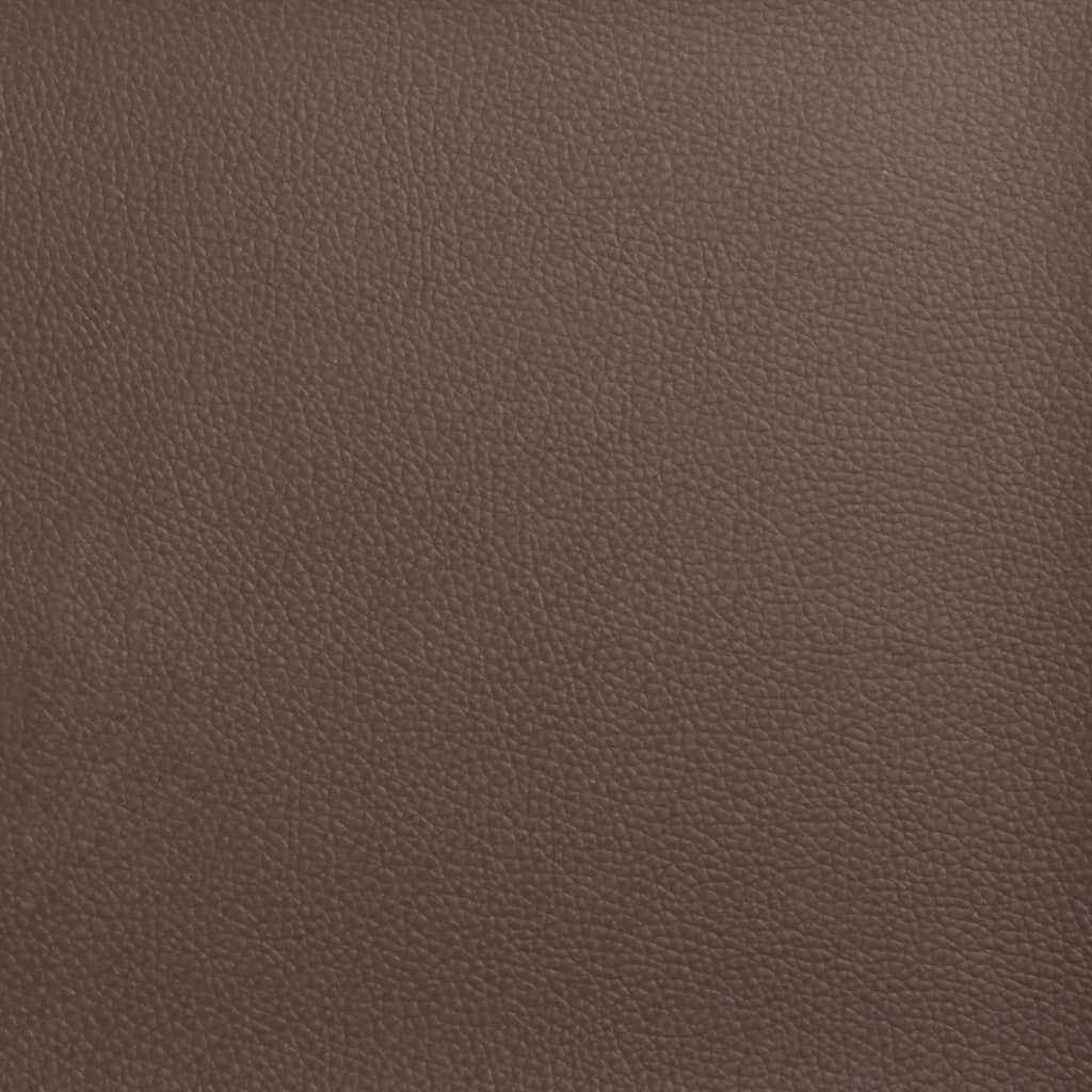 Kopfteil-Kissen "Hvar" Braun 90 cm Kunstleder