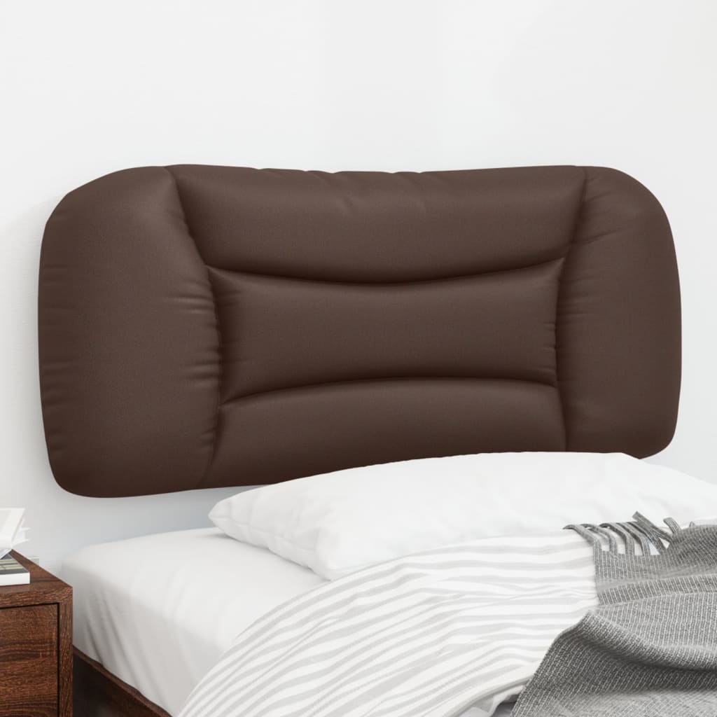 Kopfteil-Kissen "Hvar" Braun 90 cm Kunstleder