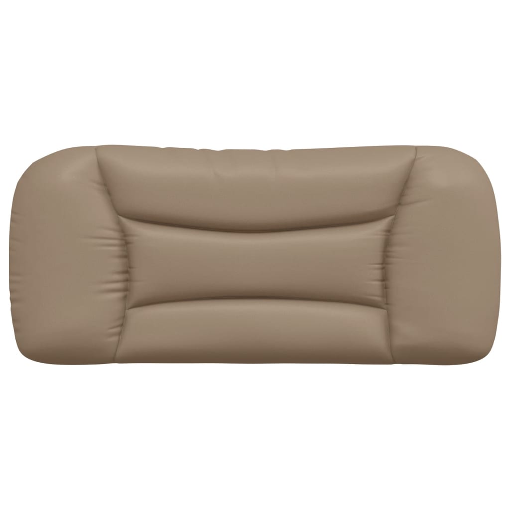 Kopfteil-Kissen "Hvar" Cappuccino-Braun 90 cm Kunstleder