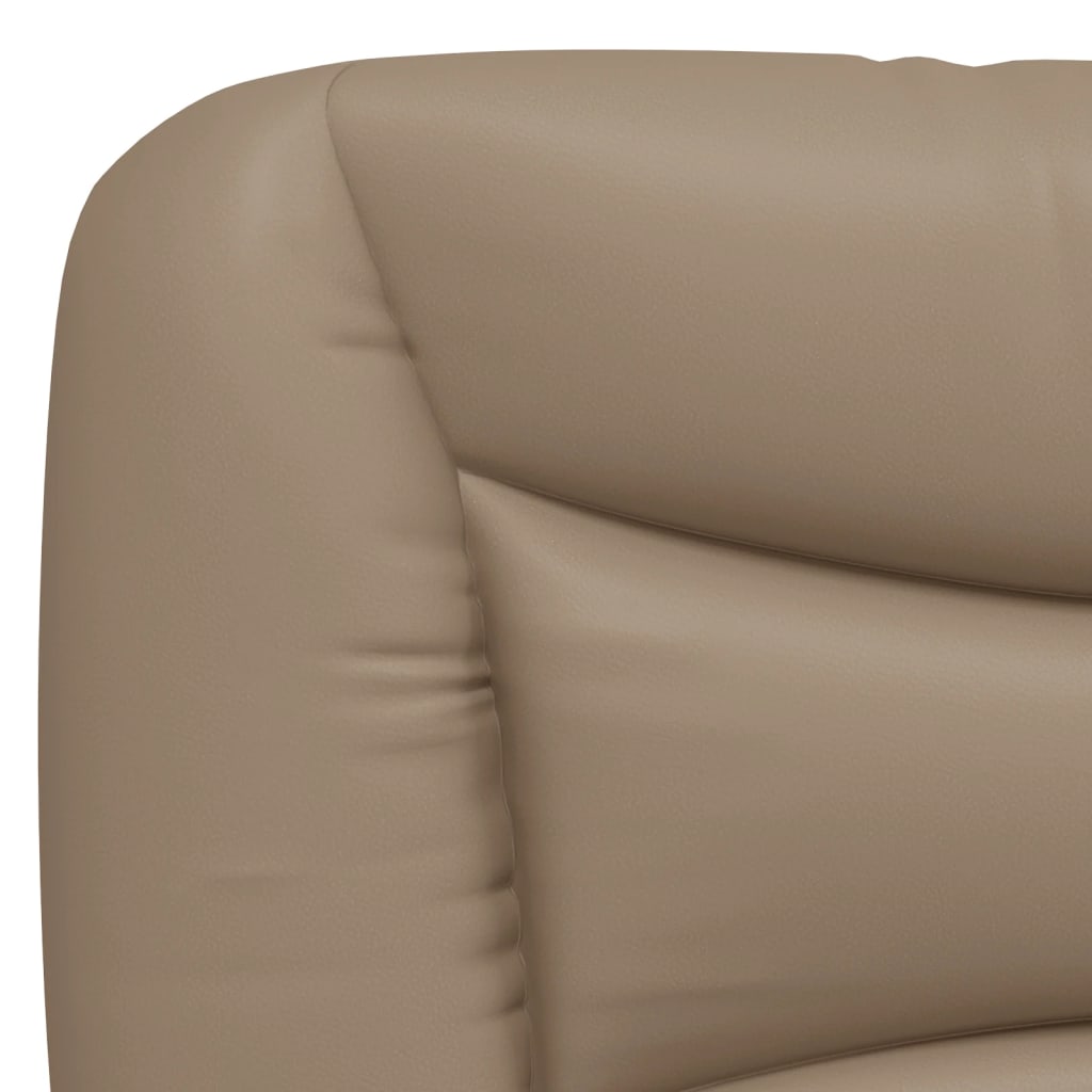 Kopfteil-Kissen "Hvar" Cappuccino-Braun 90 cm Kunstleder
