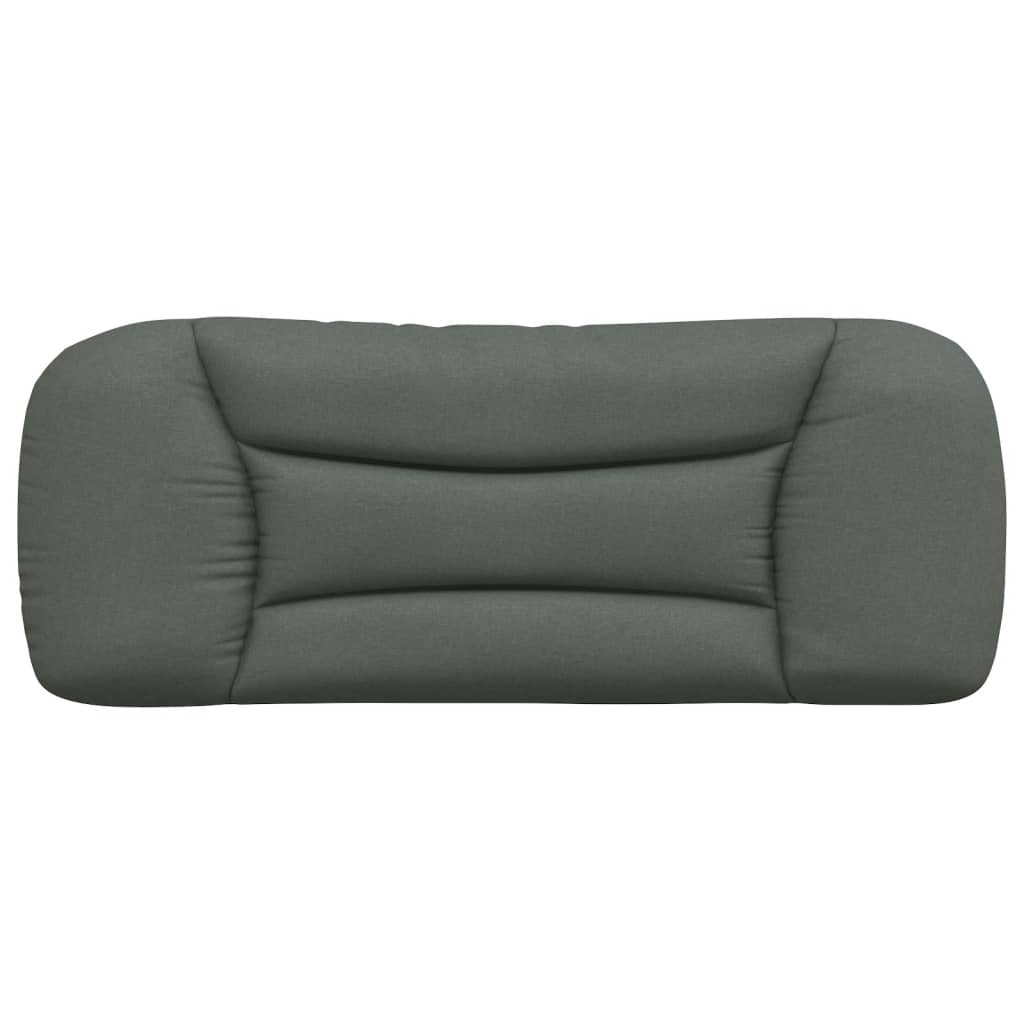 Kopfteil-Kissen "Hvar" Dunkelgrau 100 cm Stoff