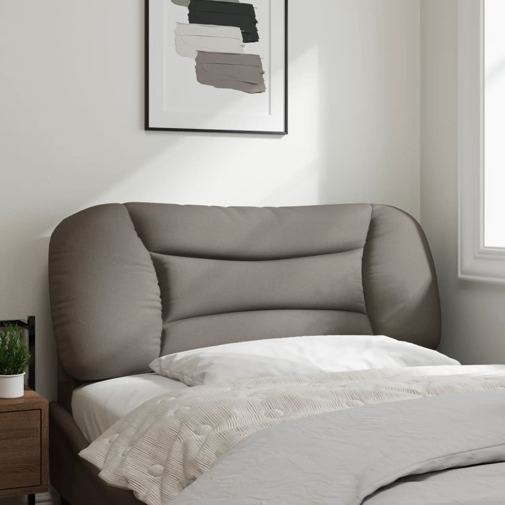 Kopfteil-Kissen "Hvar" Taupe 100 cm Stoff