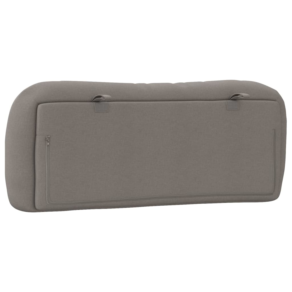 Kopfteil-Kissen "Hvar" Taupe 100 cm Stoff