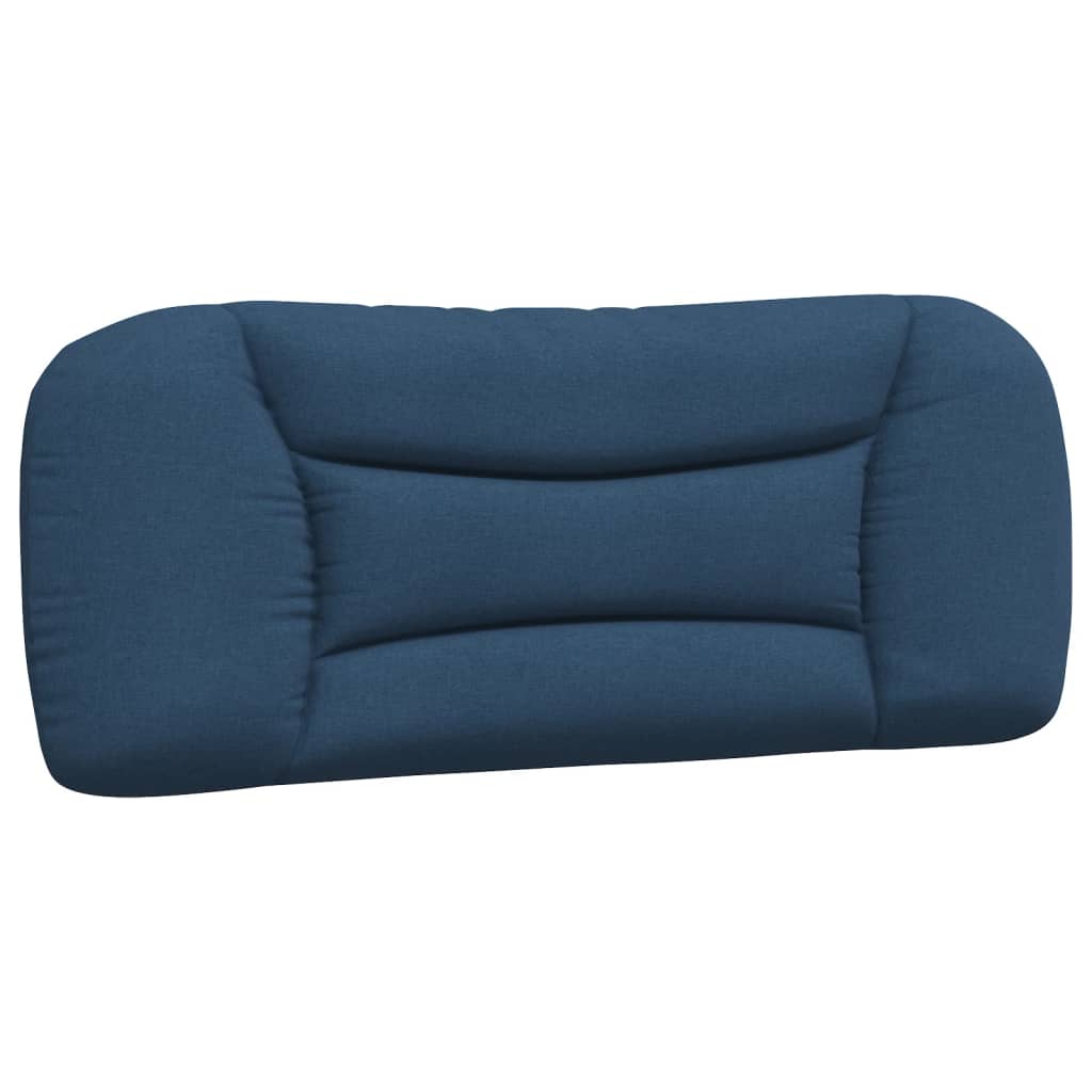 Kopfteil-Kissen "Hvar" Blau 100 cm Stoff