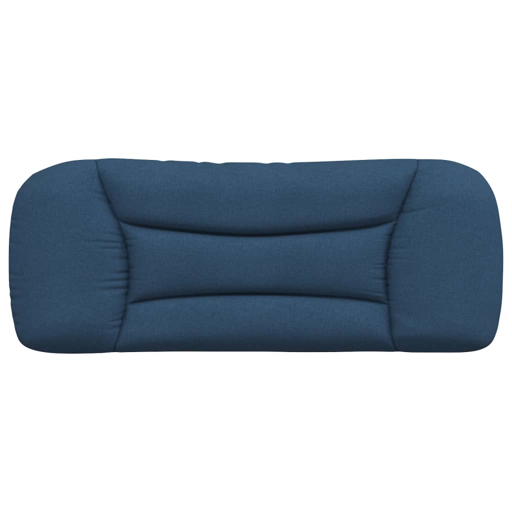 Kopfteil-Kissen "Hvar" Blau 100 cm Stoff