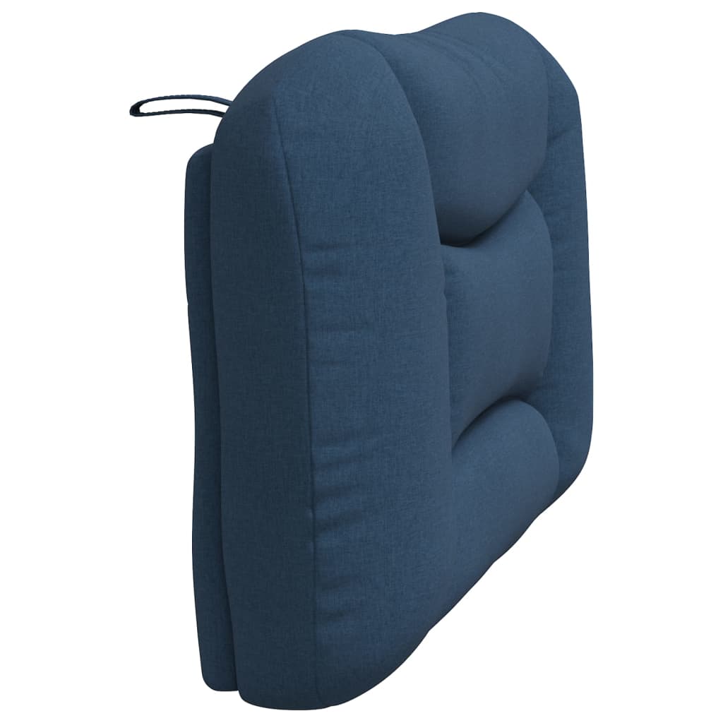 Kopfteil-Kissen "Hvar" Blau 100 cm Stoff