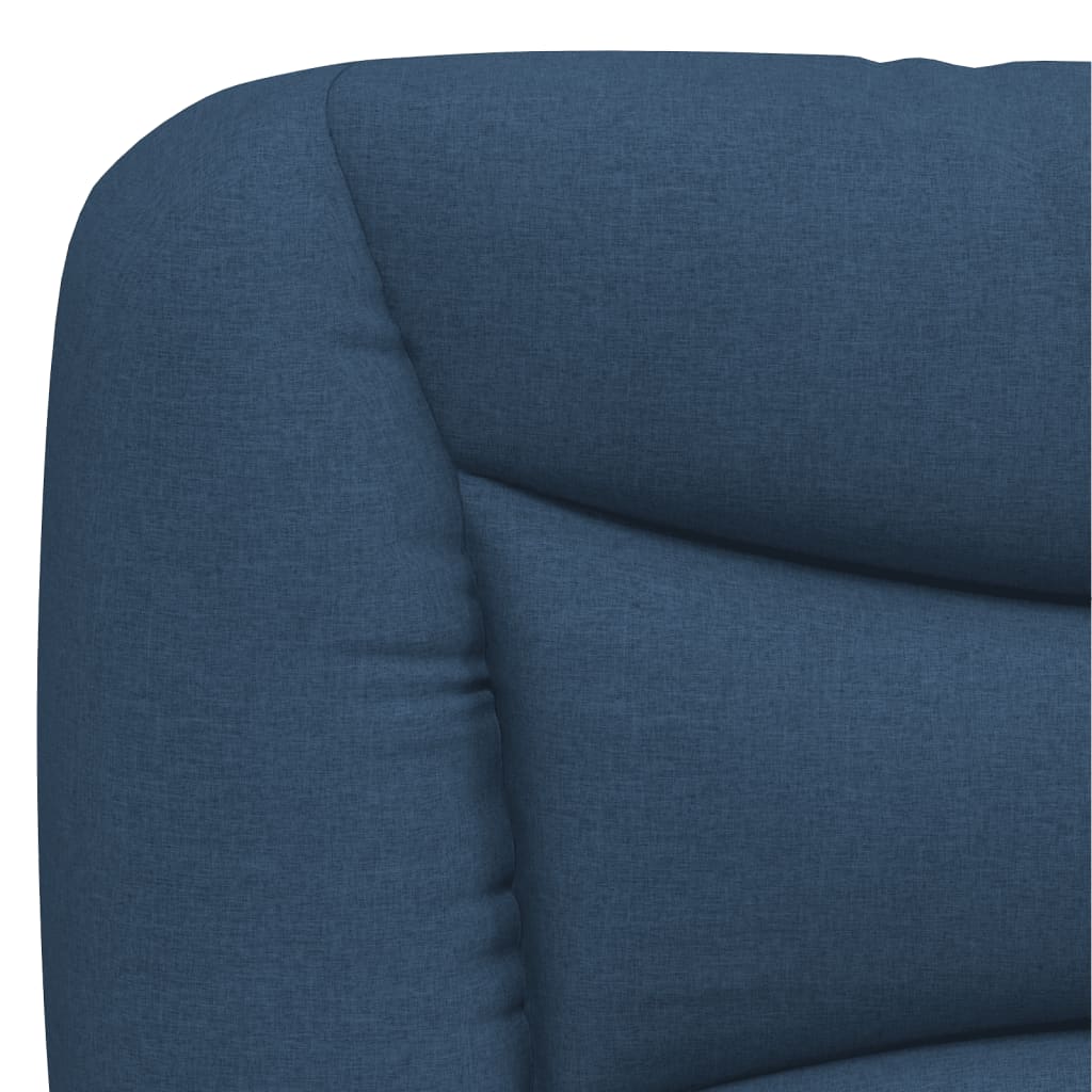Kopfteil-Kissen "Hvar" Blau 100 cm Stoff
