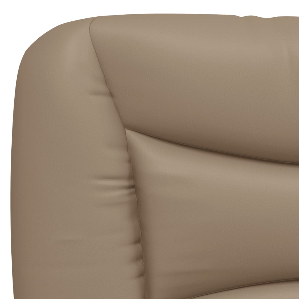 Kopfteil-Kissen "Hvar" Cappuccino-Braun 100 cm Kunstleder