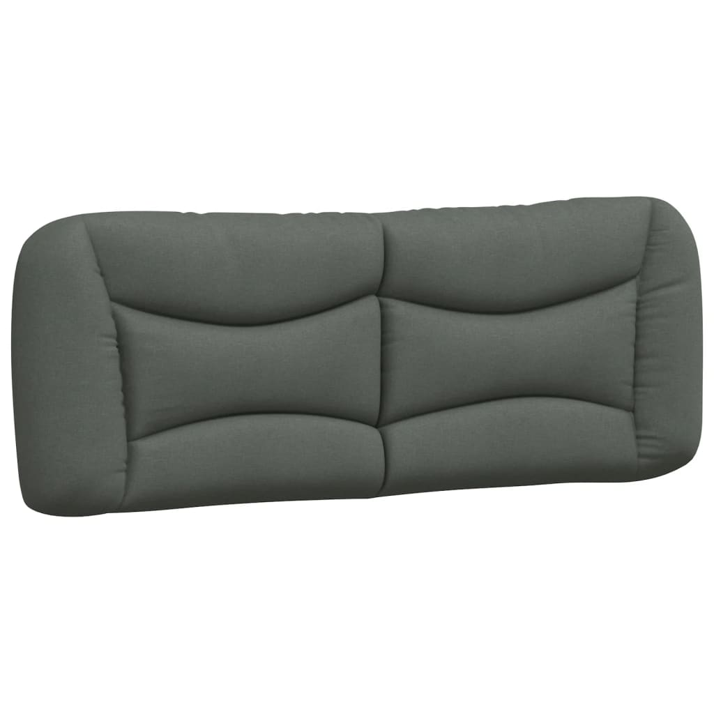 Kopfteil-Kissen "Hvar" Dunkelgrau 120 cm Stoff
