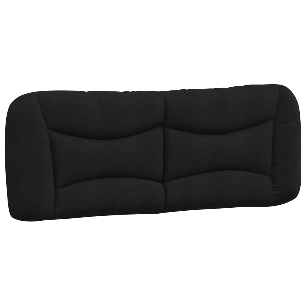 Kopfteil-Kissen "Hvar" Schwarz 120 cm Stoff