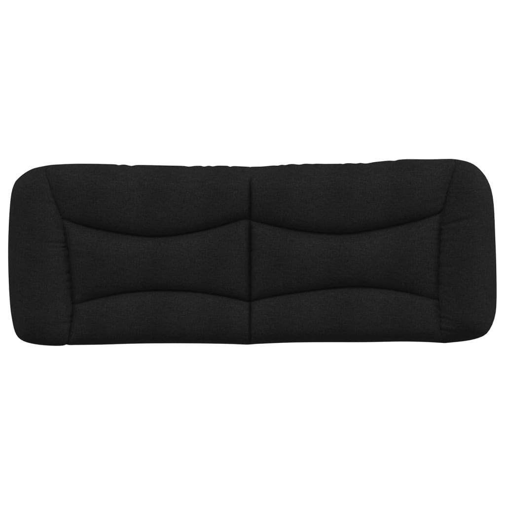 Kopfteil-Kissen "Hvar" Schwarz 120 cm Stoff