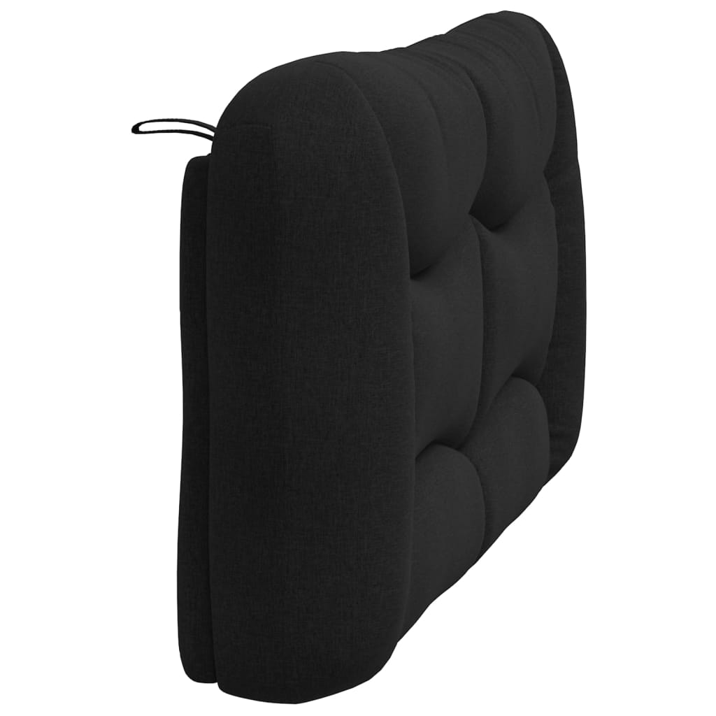 Kopfteil-Kissen "Hvar" Schwarz 120 cm Stoff