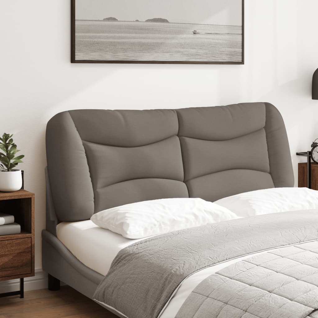 Kopfteil-Kissen "Hvar" Taupe 120 cm Stoff