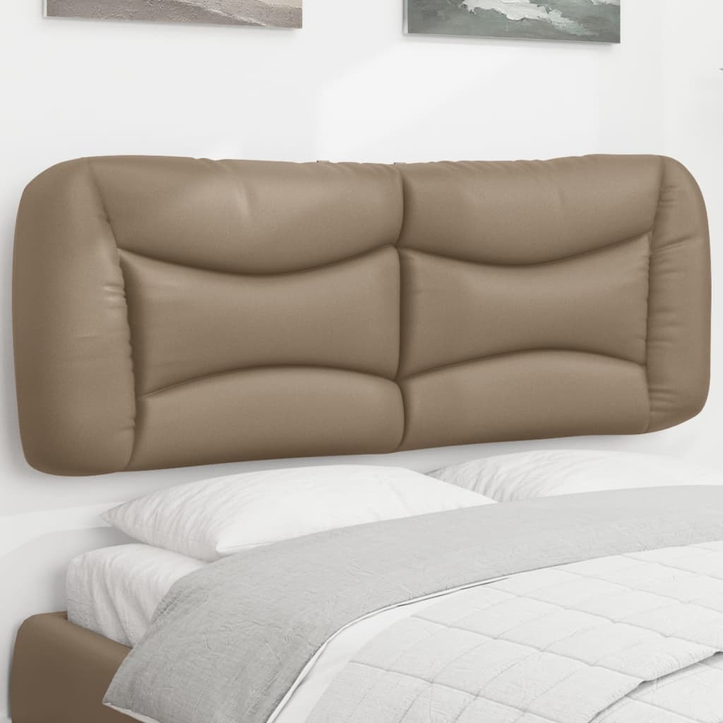 Kopfteil-Kissen "Hvar" Cappuccino-Braun 120 cm Kunstleder