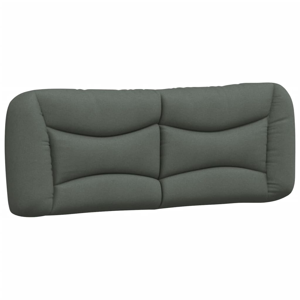 Kopfteil-Kissen "Hvar" Dunkelgrau 140 cm Stoff