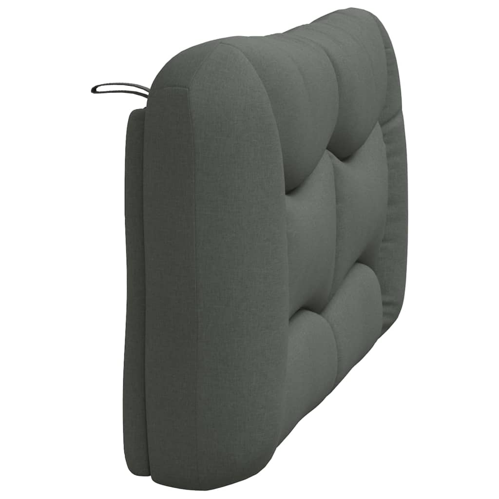 Kopfteil-Kissen "Hvar" Dunkelgrau 140 cm Stoff