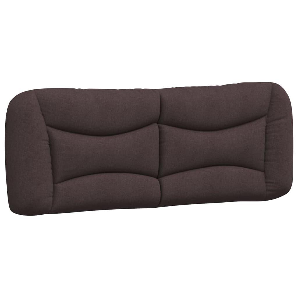 Kopfteil-Kissen "Hvar" Dunkelbraun 140 cm Stoff