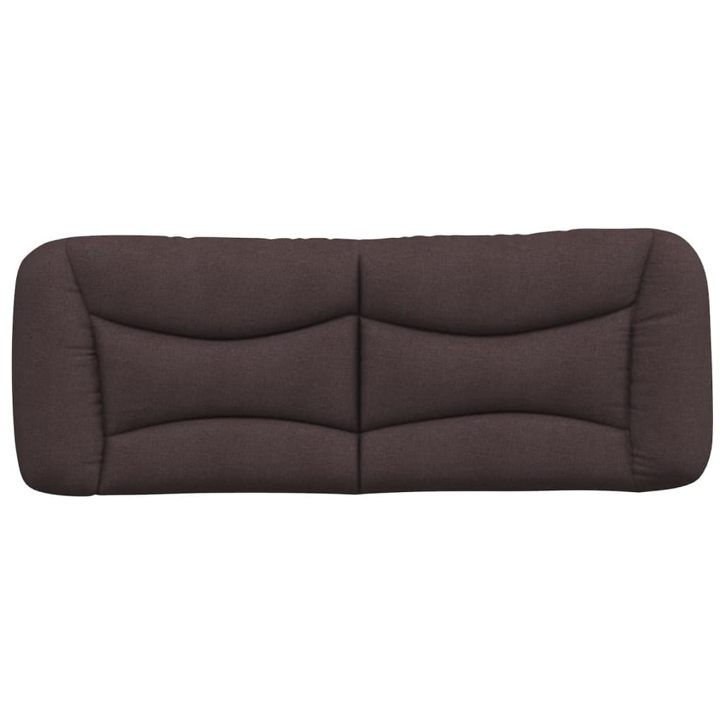 Kopfteil-Kissen "Hvar" Dunkelbraun 140 cm Stoff