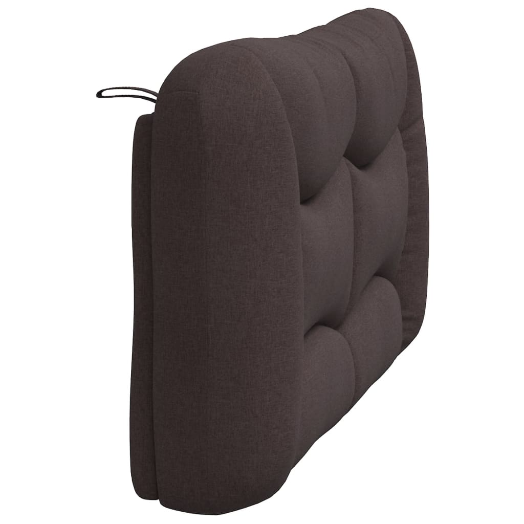 Kopfteil-Kissen "Hvar" Dunkelbraun 140 cm Stoff