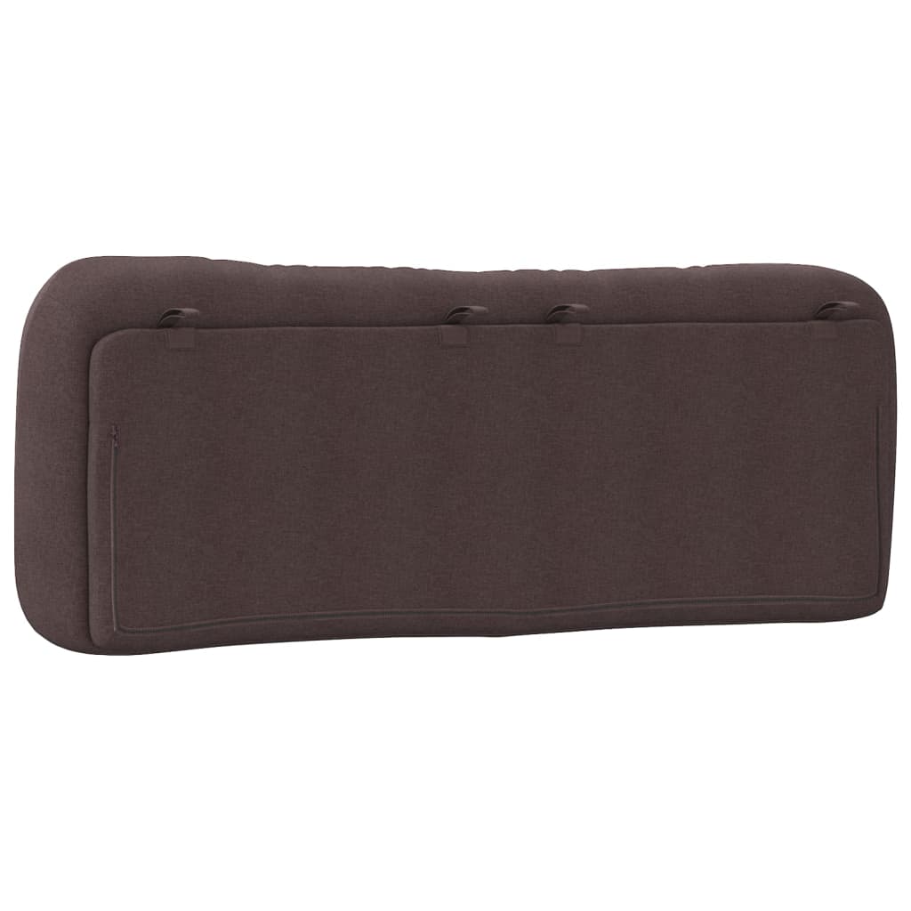 Kopfteil-Kissen "Hvar" Dunkelbraun 140 cm Stoff