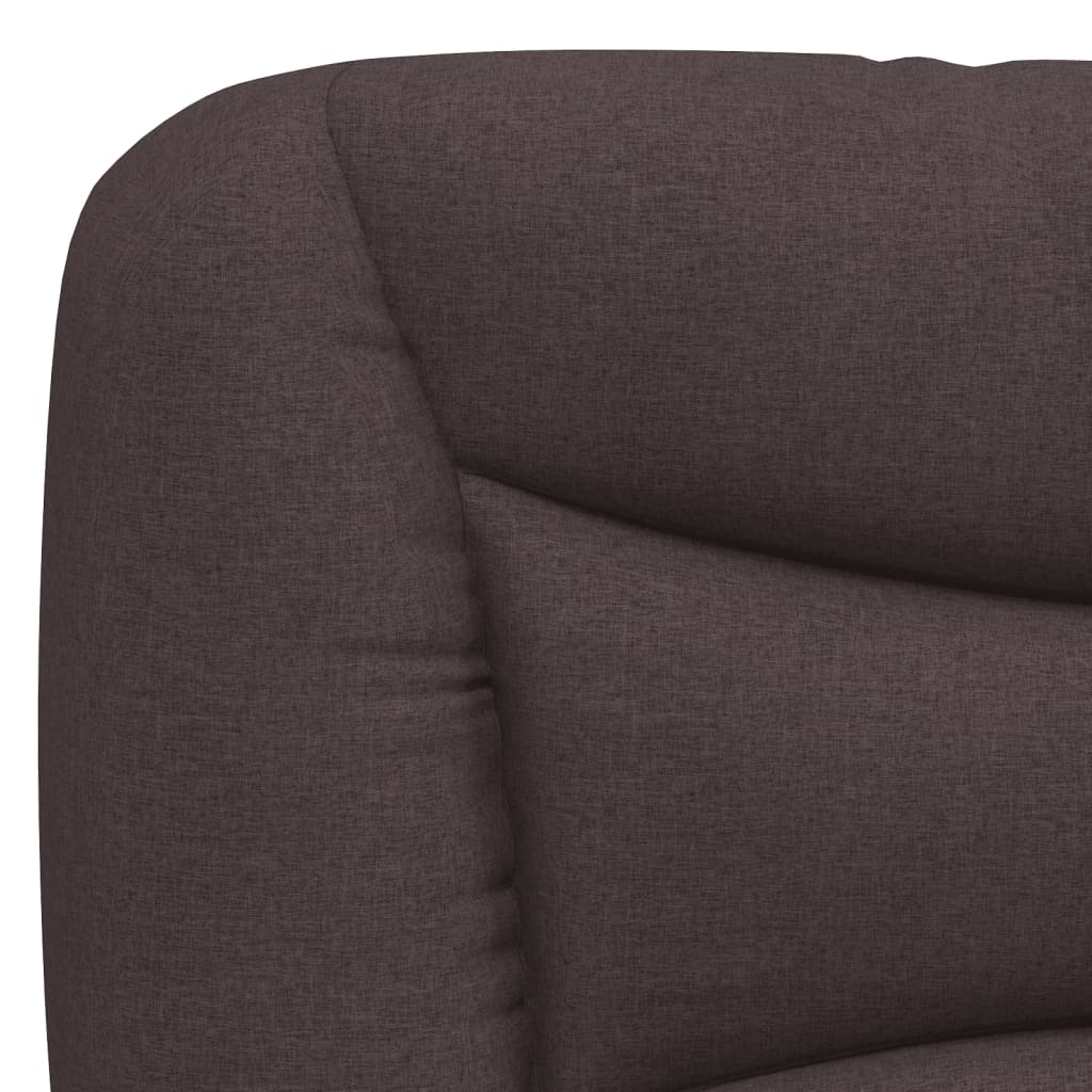 Kopfteil-Kissen "Hvar" Dunkelbraun 140 cm Stoff