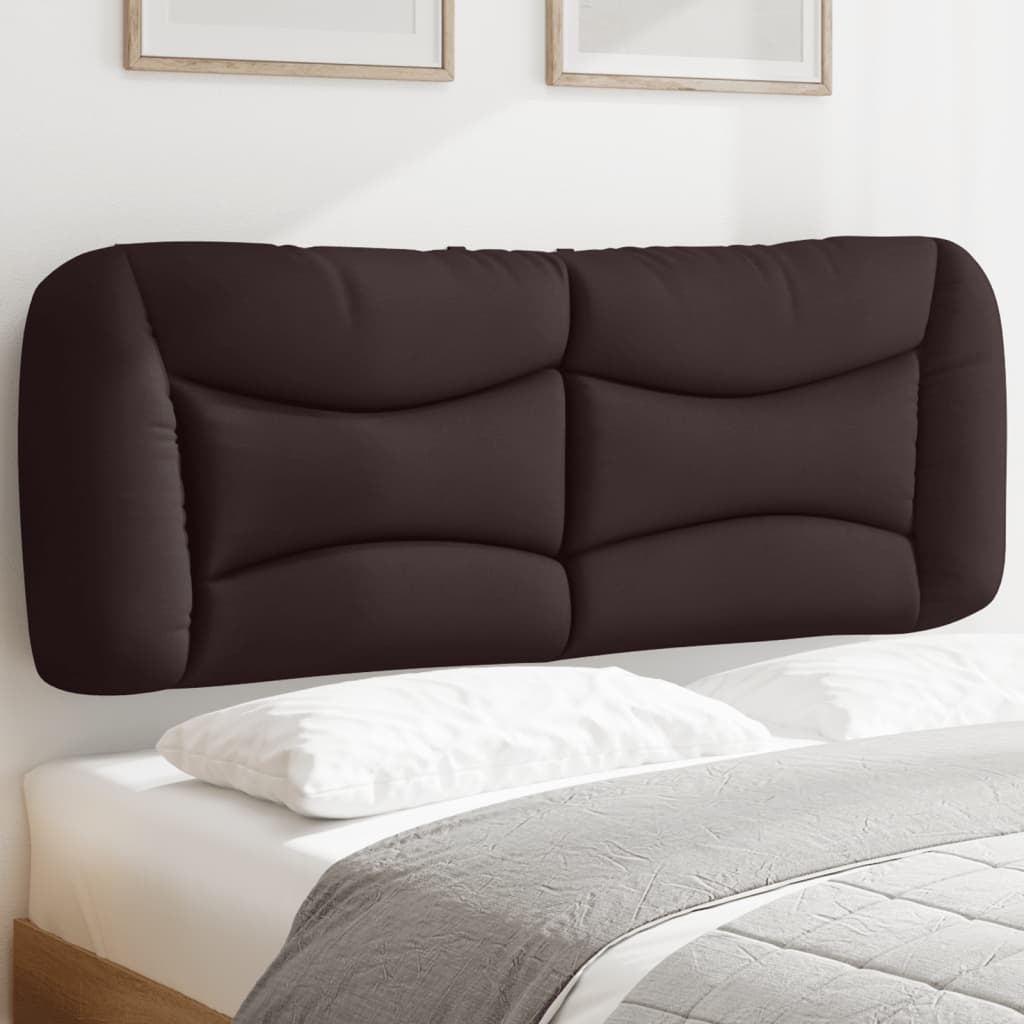 Kopfteil-Kissen "Hvar" Dunkelbraun 140 cm Stoff