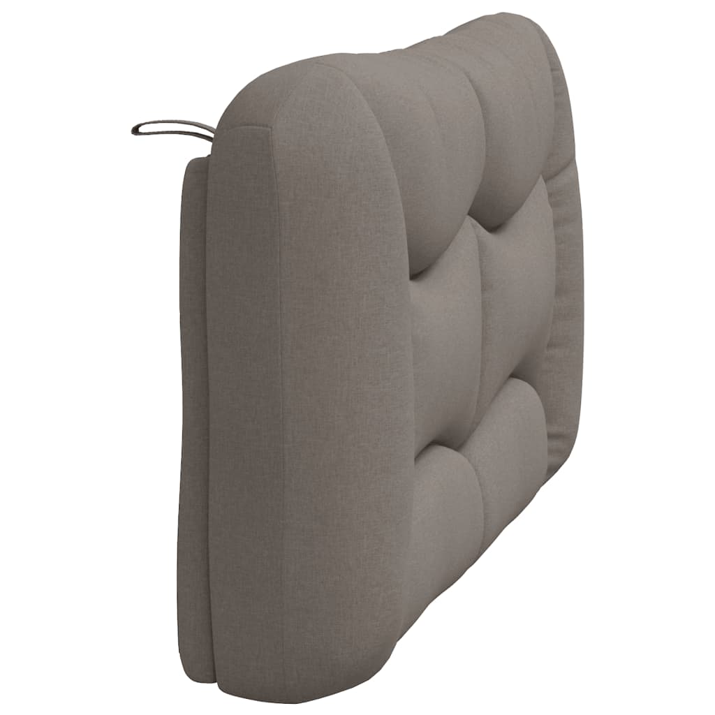 Kopfteil-Kissen "Hvar" Taupe 140 cm Stoff