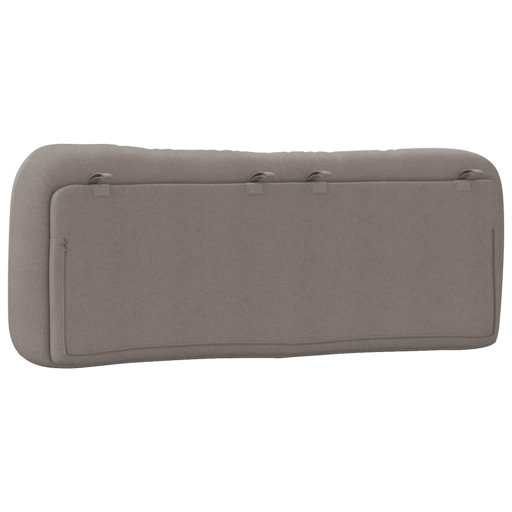 Kopfteil-Kissen "Hvar" Taupe 140 cm Stoff