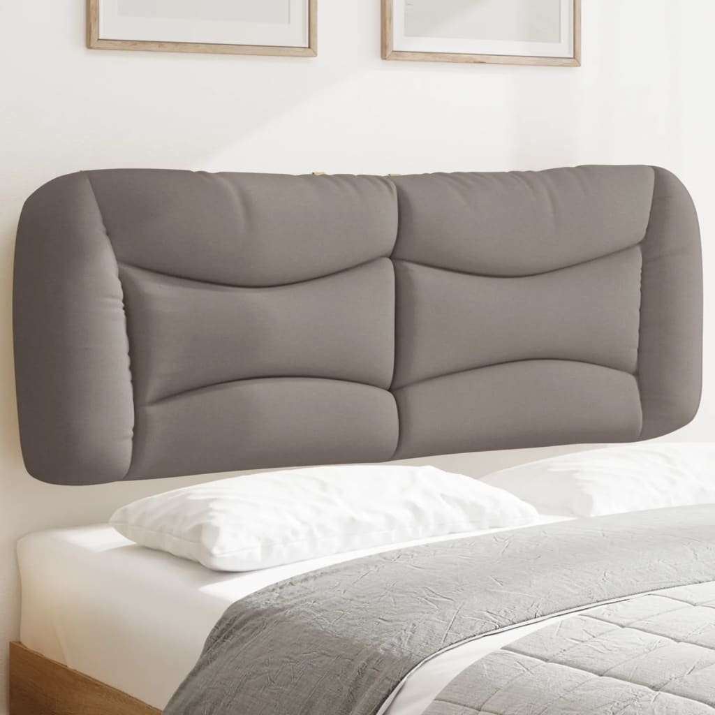 Kopfteil-Kissen "Hvar" Taupe 140 cm Stoff