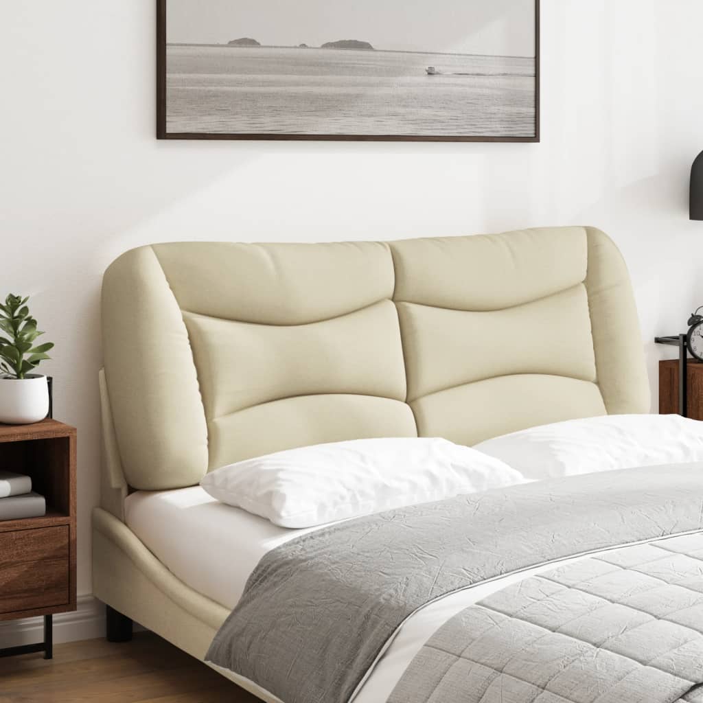 Kopfteil-Kissen "Hvar" Creme 140 cm Stoff