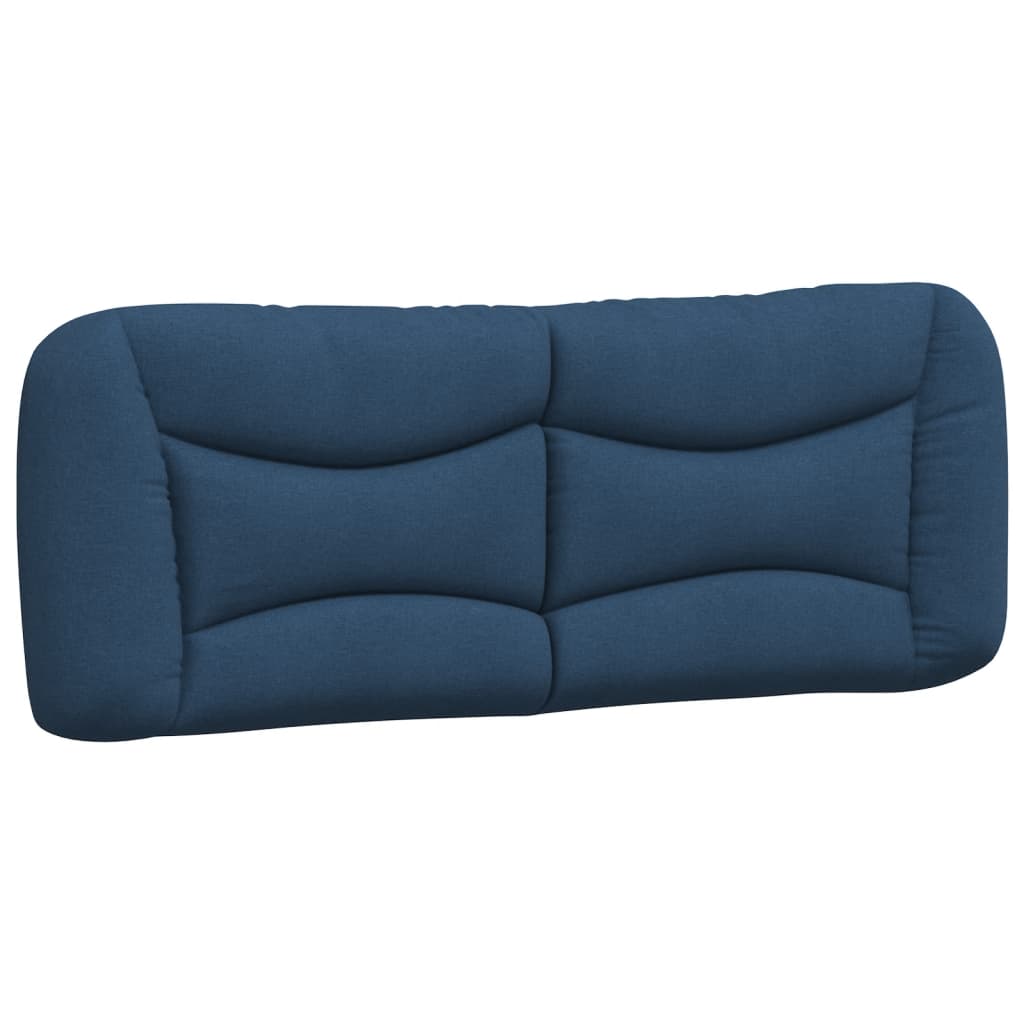 Kopfteil-Kissen "Hvar" Blau 140 cm Stoff