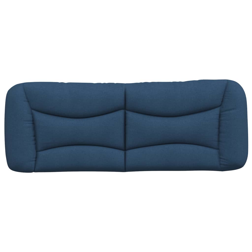 Kopfteil-Kissen "Hvar" Blau 140 cm Stoff