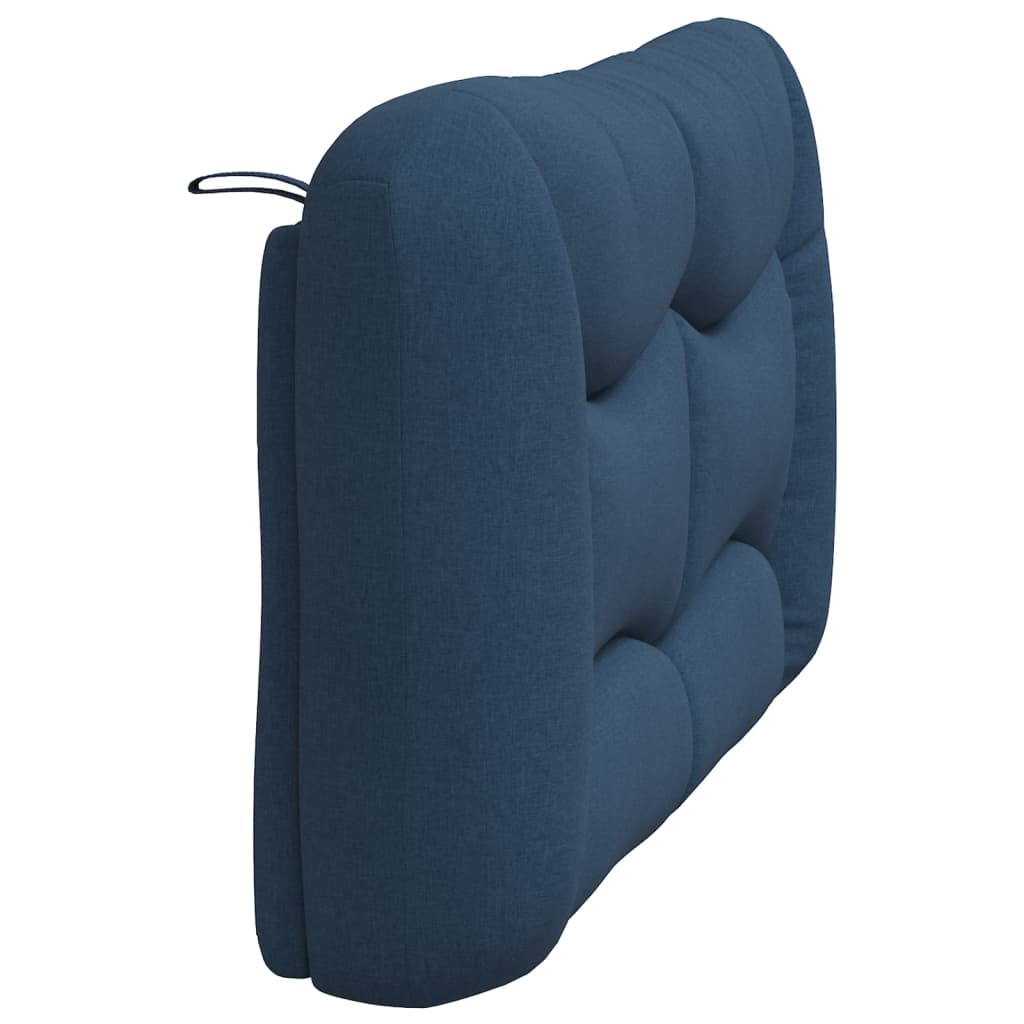 Kopfteil-Kissen "Hvar" Blau 140 cm Stoff