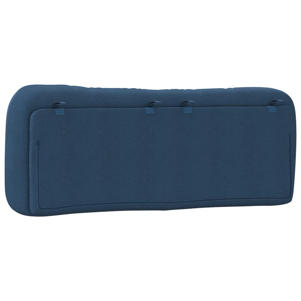 Kopfteil-Kissen "Hvar" Blau 140 cm Stoff