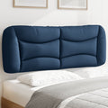 Kopfteil-Kissen "Hvar" Blau 140 cm Stoff
