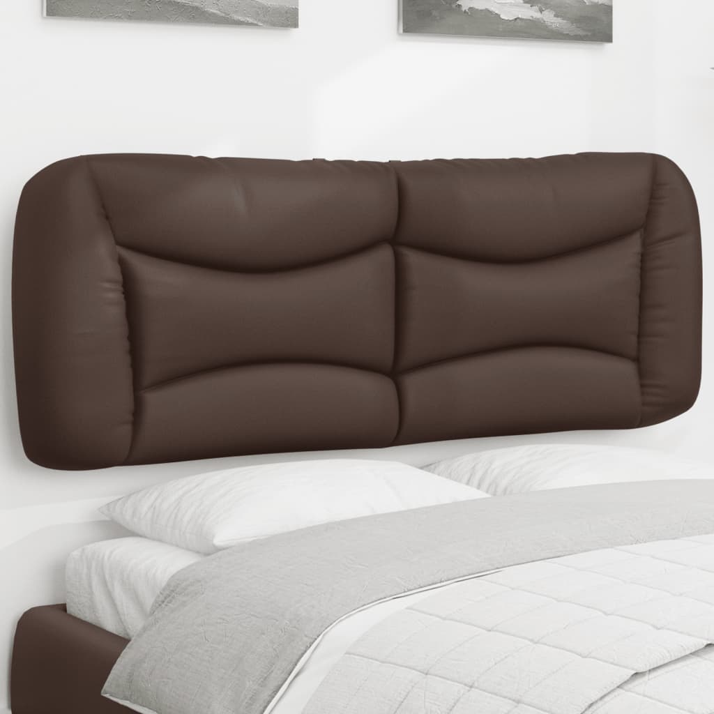 Kopfteil-Kissen "Hvar" Braun 140 cm Kunstleder