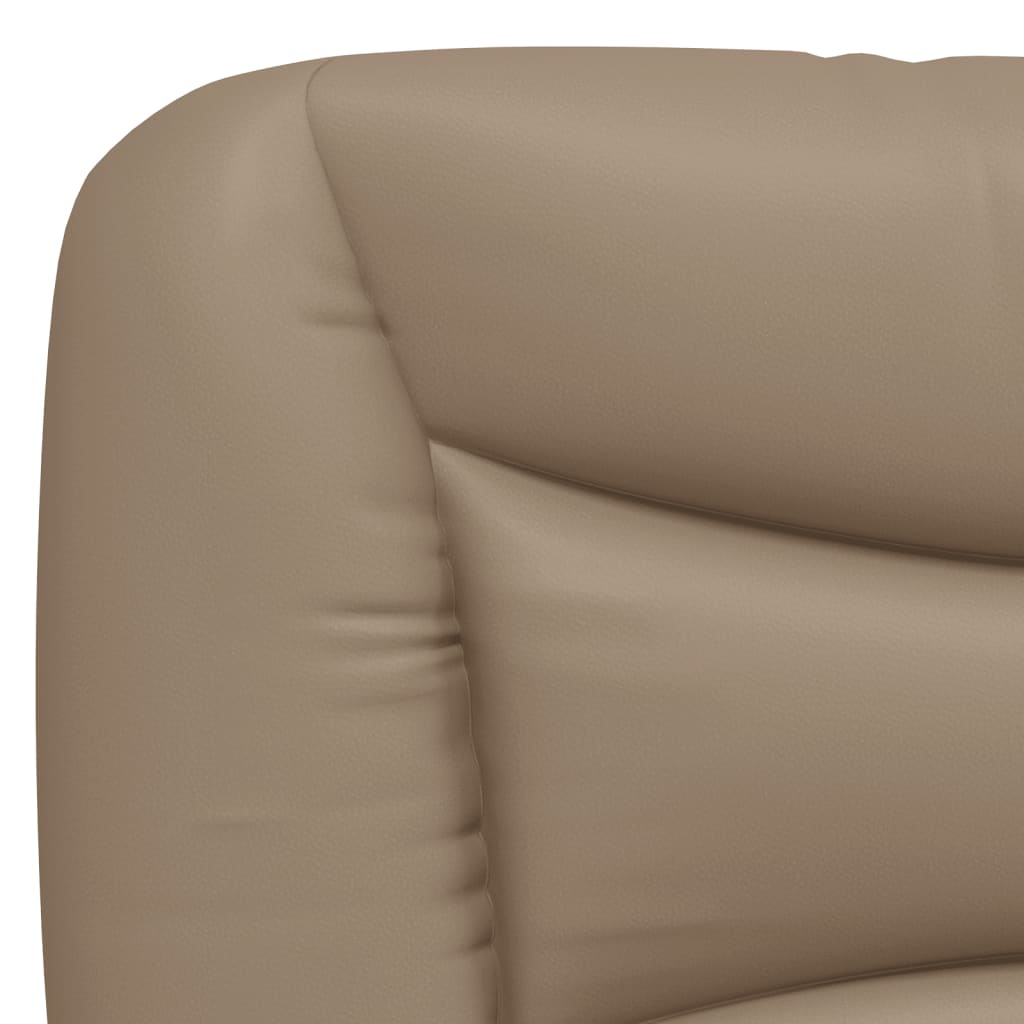 Kopfteil-Kissen "Hvar" Cappuccino-Braun 140 cm Kunstleder