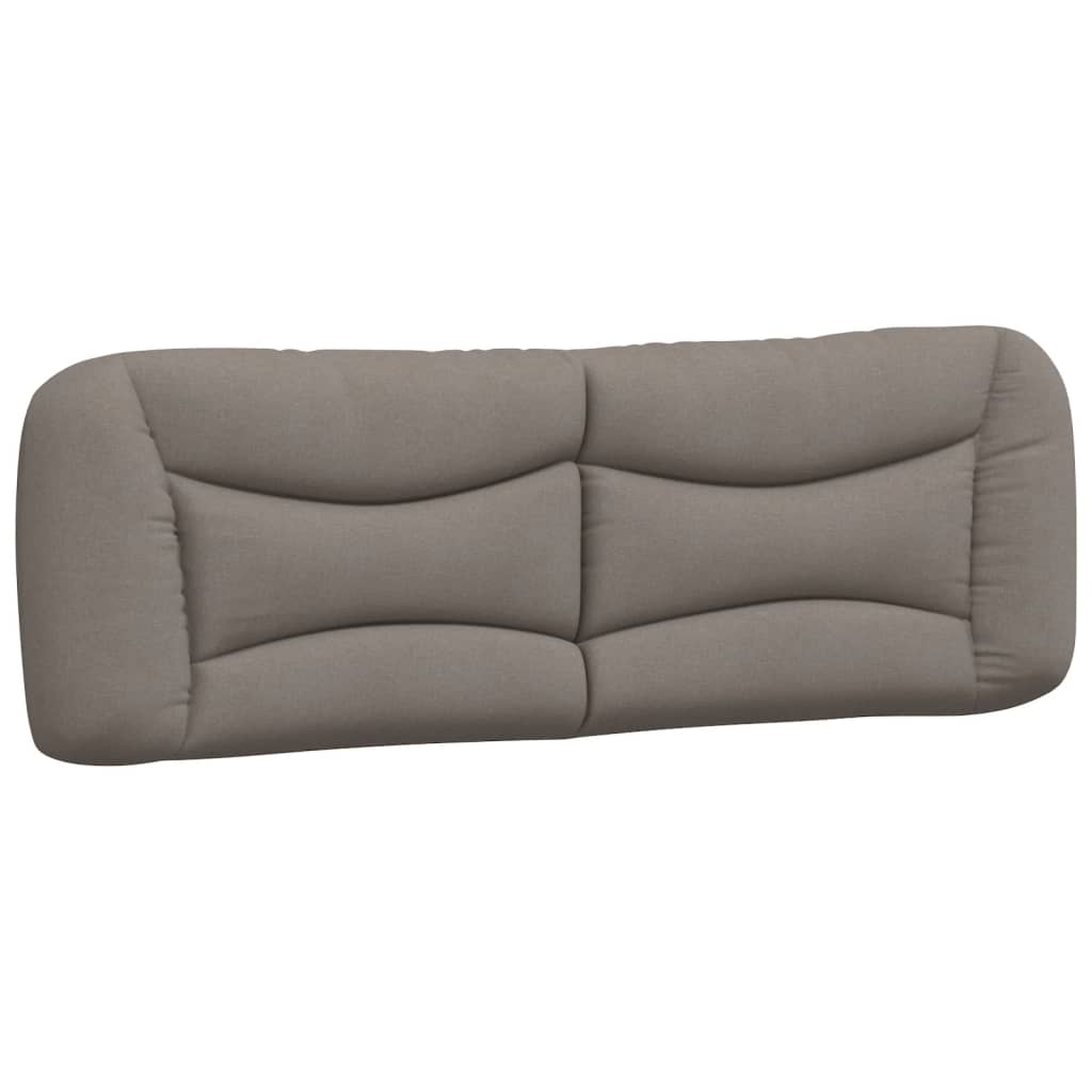 Kopfteil-Kissen "Hvar" Taupe 160 cm Stoff