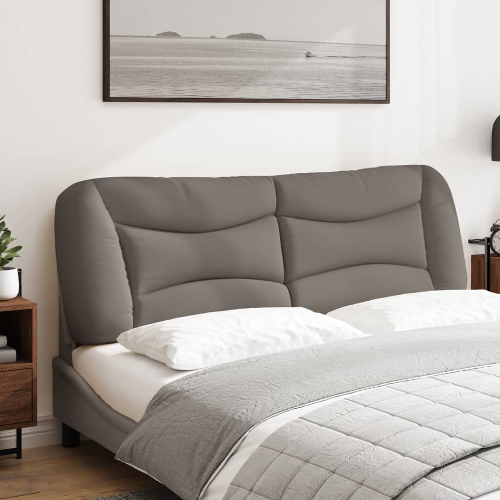 Kopfteil-Kissen "Hvar" Taupe 160 cm Stoff