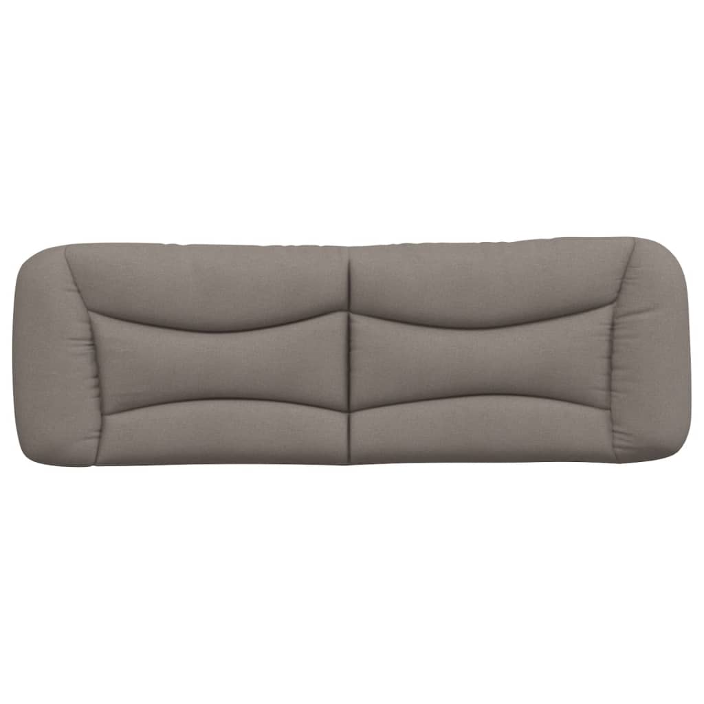 Kopfteil-Kissen "Hvar" Taupe 160 cm Stoff