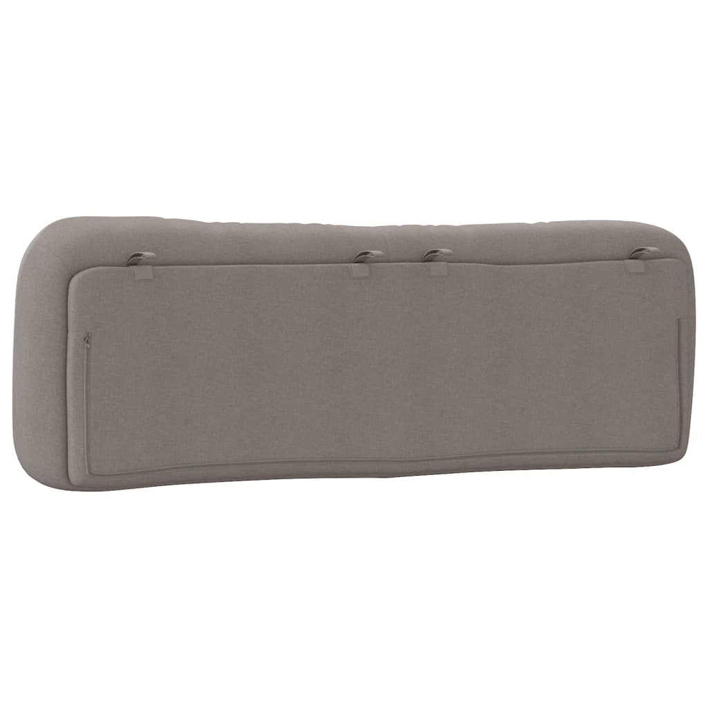 Kopfteil-Kissen "Hvar" Taupe 160 cm Stoff